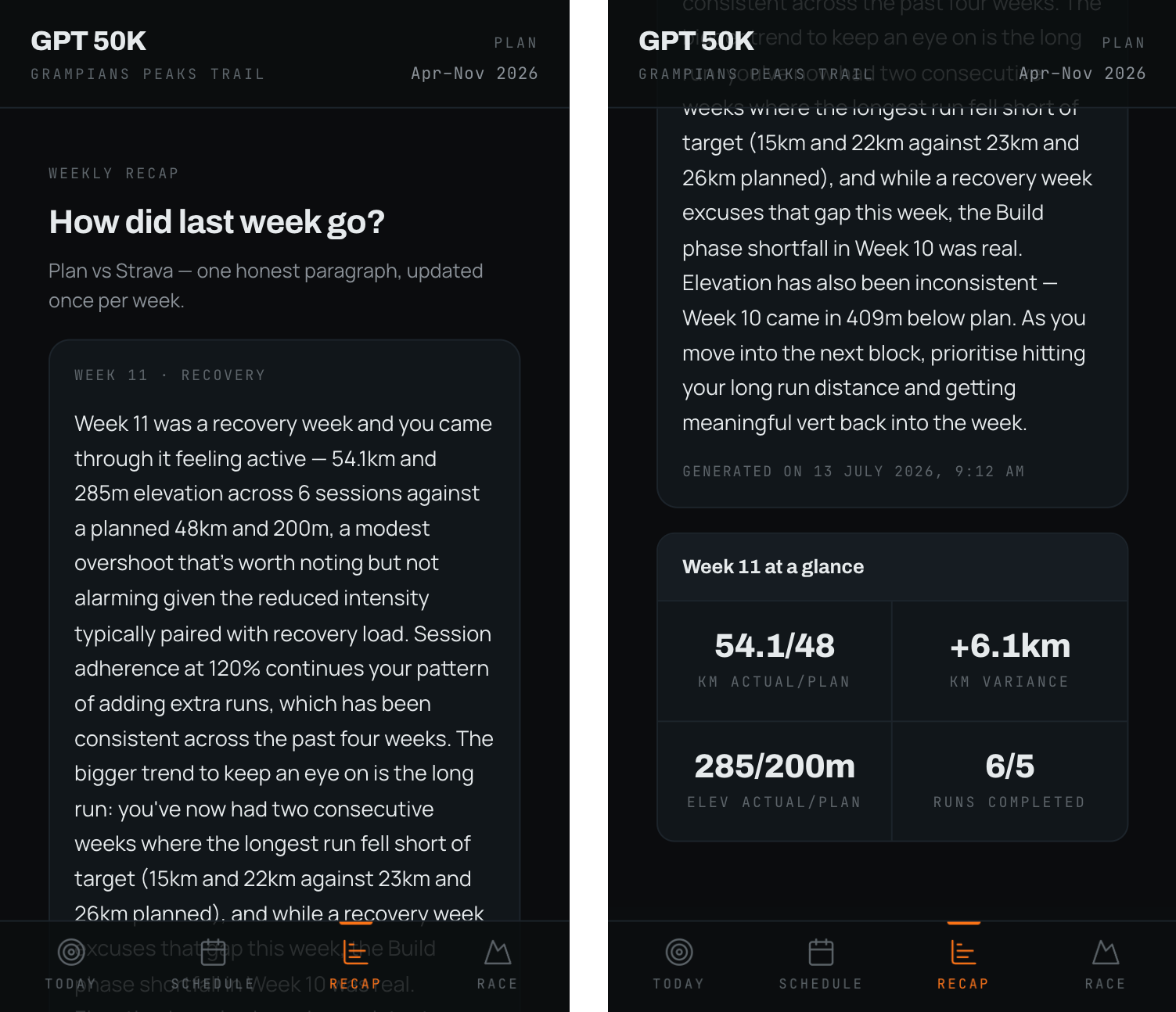 GPT50 Training App - Strava integration